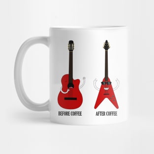 Before Coffee After Coffee - Music Mug